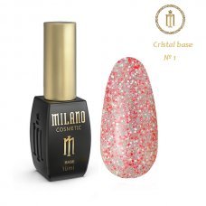Кольорова база кристал Milano 10ml CRISTAL BASE №01